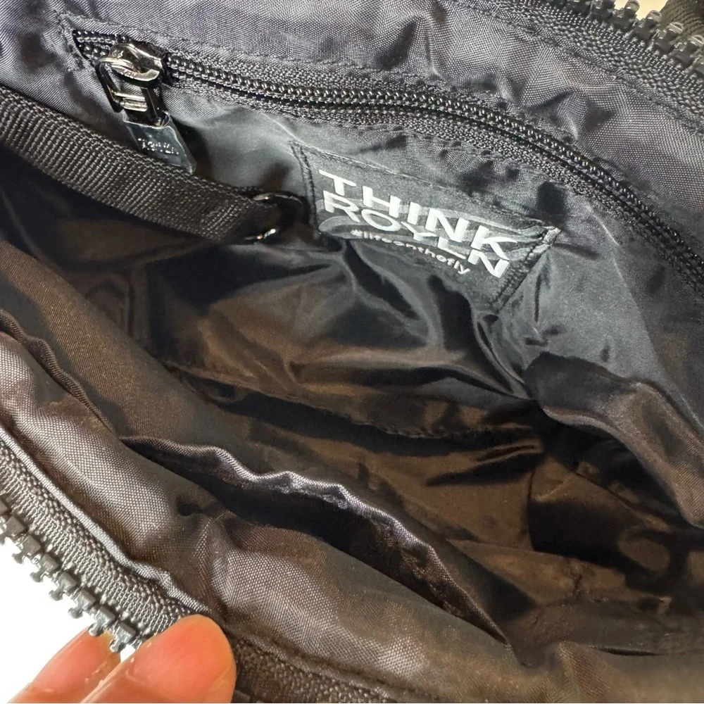 THINK ROYLN Think R LIL MAMA Camo Puffer Mini Tote Crossbody Green Black NWOT